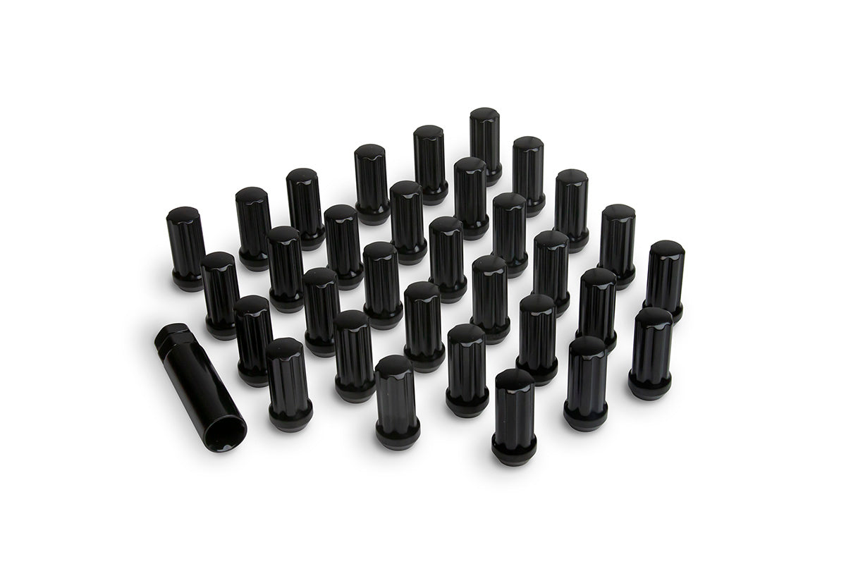 Lug Nut Kit M14 X 1.5 Black 32 Count With Lug Key Black, ICON Alloys
