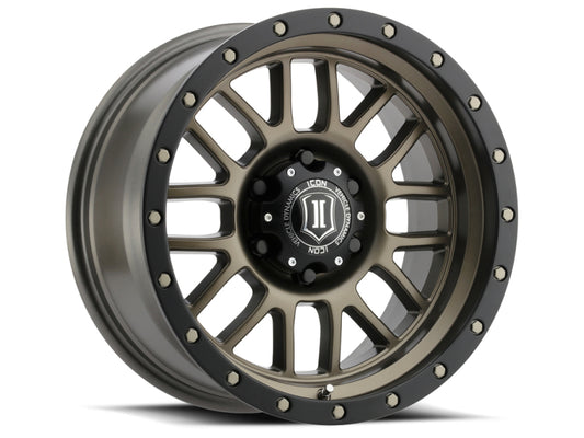 ICON Alpha 17x8.5 6x135 6mm Offset 5in BS 87.1mm Bore Bronze Wheel-LTW Motorsports