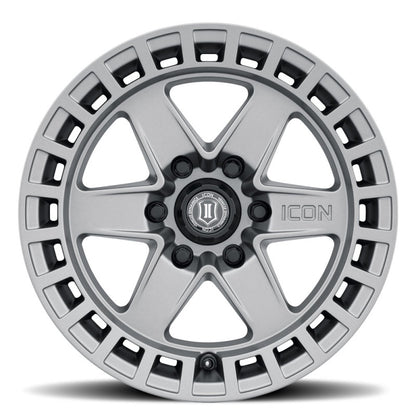 ICON Raider 17x8.5 6x5.5 0mm Offset 4.75in BS Titanium Wheel-LTW Motorsports