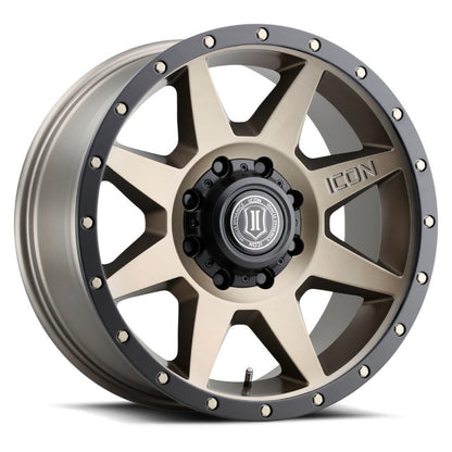ICON Rebound 20x9 8x6.5in 12mm Offset 5.5in BS Bronze Wheel-LTW Motorsports