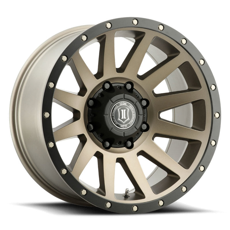 ICON Compression 20x10 8x6.5 -19mm Offset 4.75in BS 121.4mm Bore Bronze Wheel-LTW Motorsports