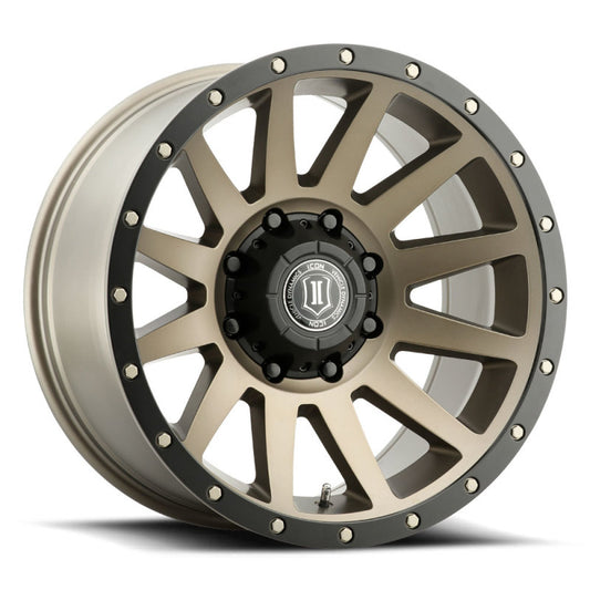 ICON Compression 20x10 8x6.5 -19mm Offset 4.75in BS 121.4mm Bore Bronze Wheel-LTW Motorsports