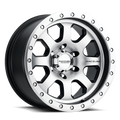 Aluminum Wheels 17x9 Avenger 929M Silver Machined Raceline Wheels