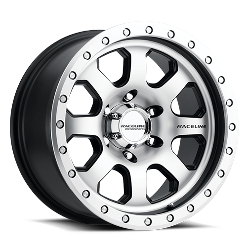 Aluminum Wheels 17x9 Avenger 929M Silver Machined Raceline Wheels