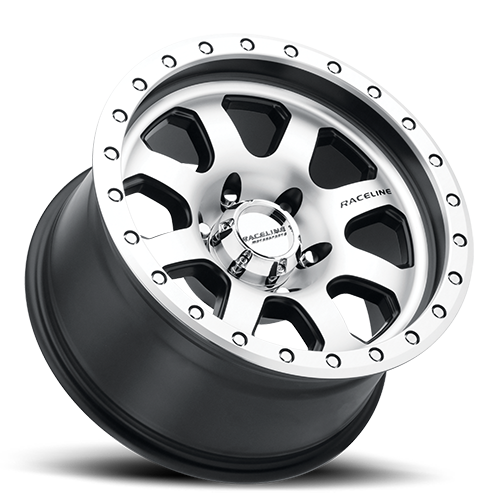 Aluminum Wheels 17x9 Avenger 929M Silver Machined Raceline Wheels