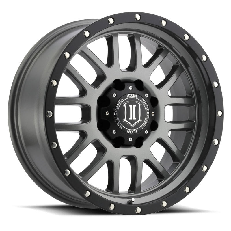 ICON Alpha 20x9 8x180 12mm Offset 5.5in BS Gunmetal Wheel-LTW Motorsports
