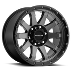 Aluminum Wheels 17x8.5 Clutch 934G Gunmetal Gray Raceline Wheels