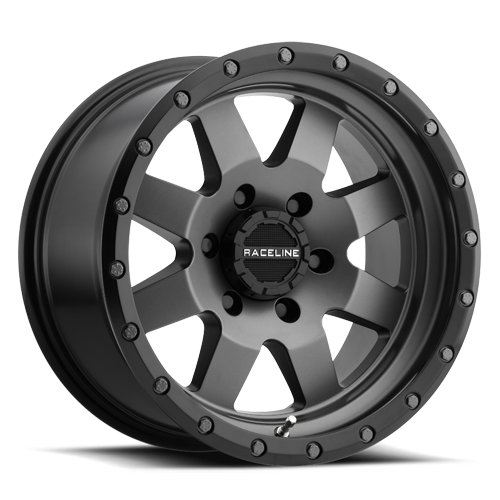 Aluminum Wheels 18x9 Defender 935G Gunmetal Gray Raceline Wheels