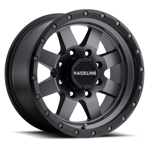 Aluminum Wheels 18x9 Defender 935G Gunmetal Gray Raceline Wheels