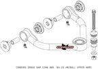 Camburg Dodge RAM 1500 (DS) 4WD 09-21 1.25in Performance Uniball Upper Arms (w/ covers)-LTW Motorsports