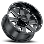 Aluminum Wheels 20x12 Hostage 940M Gloss Black Milled Raceline Wheels