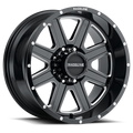 Aluminum Wheels 16x8 Hostage 940M Gloss Black Milled Raceline Wheels