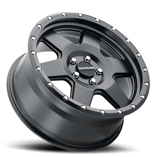 Aluminum Wheels 17x8 Boost 946B Satin Black Raceline Wheels