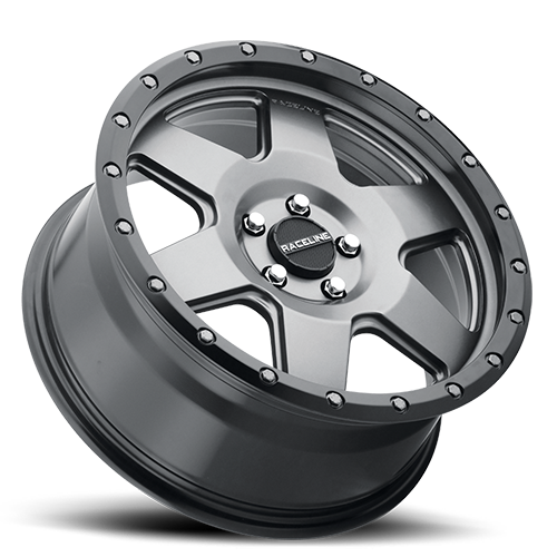 Aluminum Wheels 18x9 Boost 946G Satin Gunmetal Gray Raceline Wheels