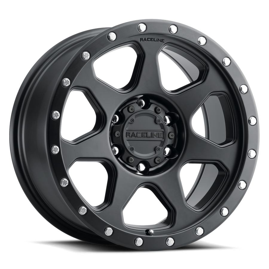 Aluminum Wheels 17x8.5 7X 949B Satin Black Raceline Wheels