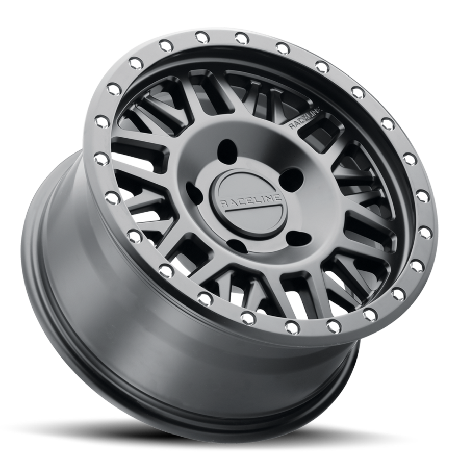 Aluminum Wheels 17x8.5 Ryno 951B Satin Black Raceline Wheels