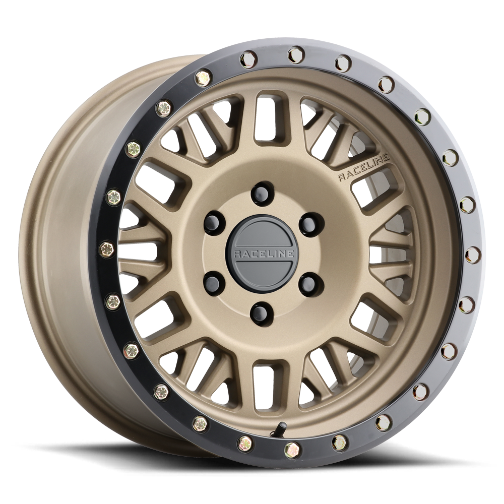 Aluminum Wheels 16x8 Ryno 951BZ Gold Textured Bronze Raceline Wheels