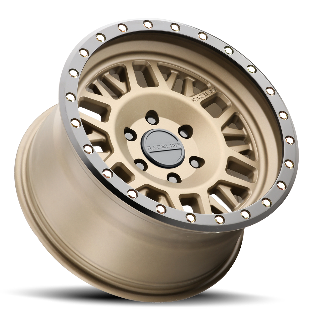 Aluminum Wheels 16x8 Ryno 951BZ Gold Textured Bronze Raceline Wheels
