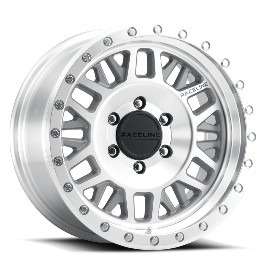 Aluminum Wheels 16x8 Ryno 951MC Silver Machined Raceline Wheels