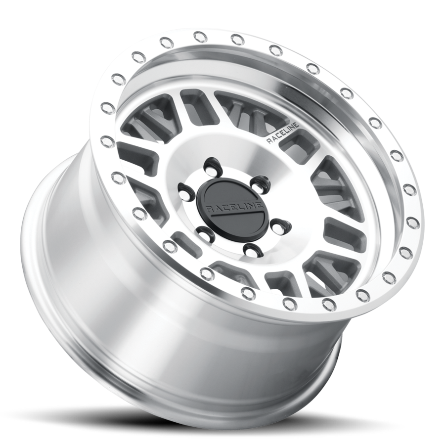 Aluminum Wheels 16x8 Ryno 951MC Silver Machined Raceline Wheels