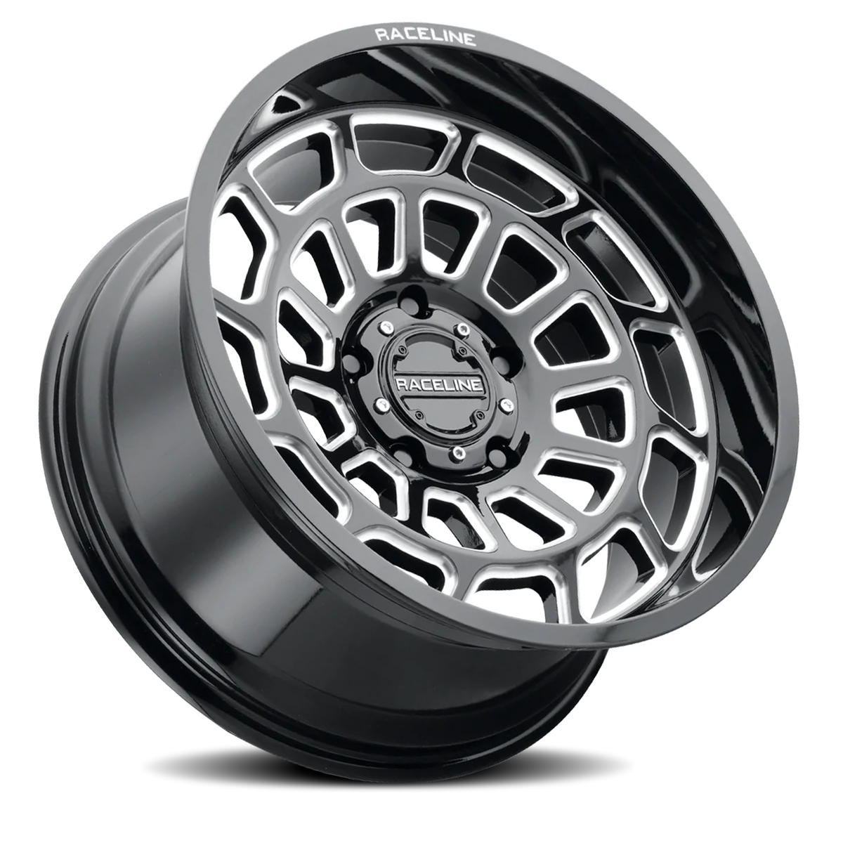 Aluminum Wheels 20x10 Warp 955M Gloss Black Milled Raceline Wheels