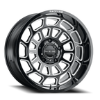 Aluminum Wheels 22x10 Warp 955M Gloss Black Milled Raceline Wheels