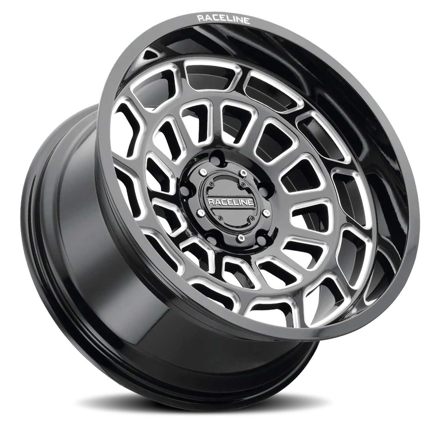 Aluminum Wheels 20x9 Warp 955M Gloss Black Milled Raceline Wheels