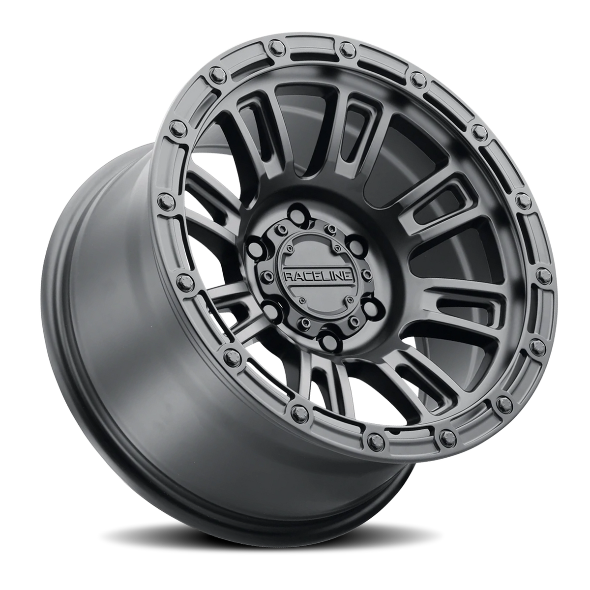 Aluminum Wheels 17x8 Compass 956B Satin Black Raceline Wheels