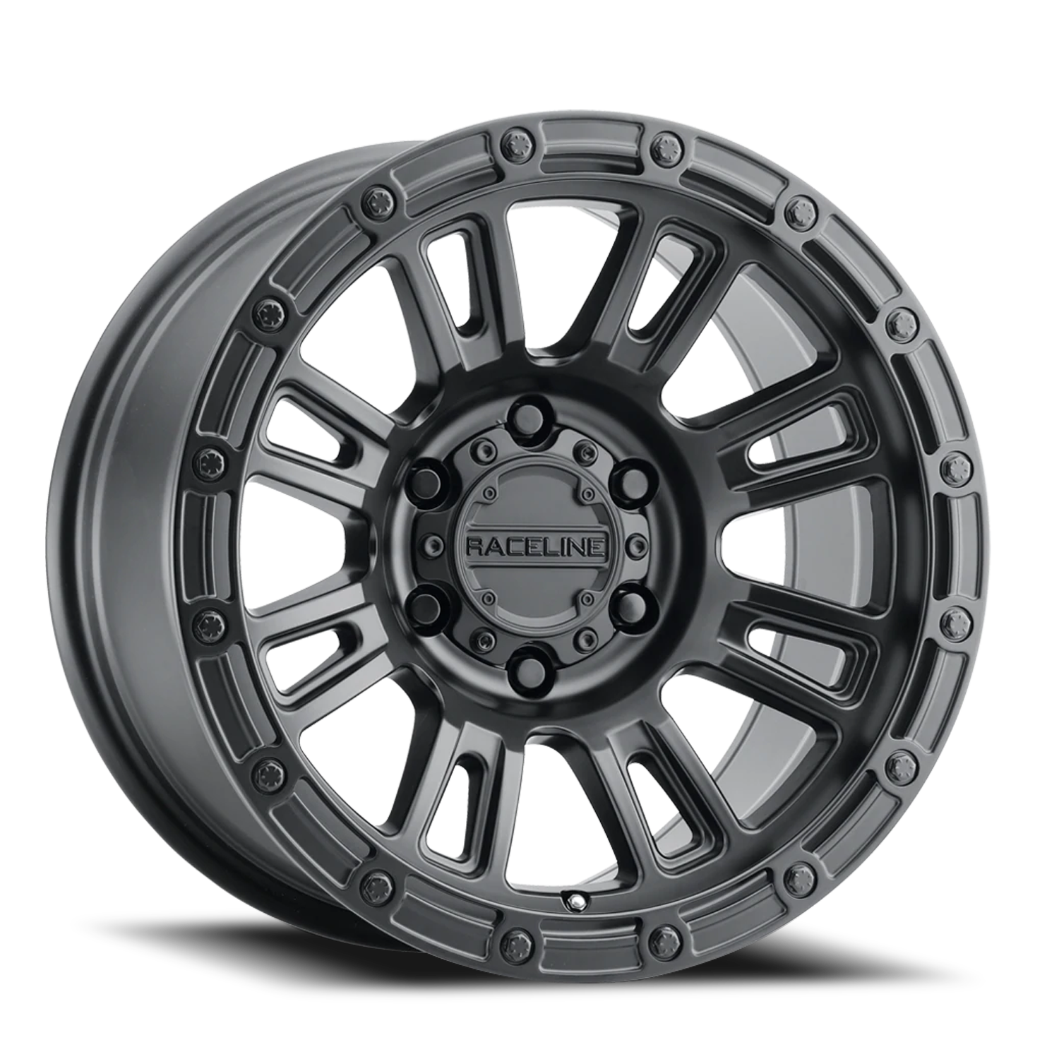 Aluminum Wheels 17x8 Compass 956B Satin Black Raceline Wheels