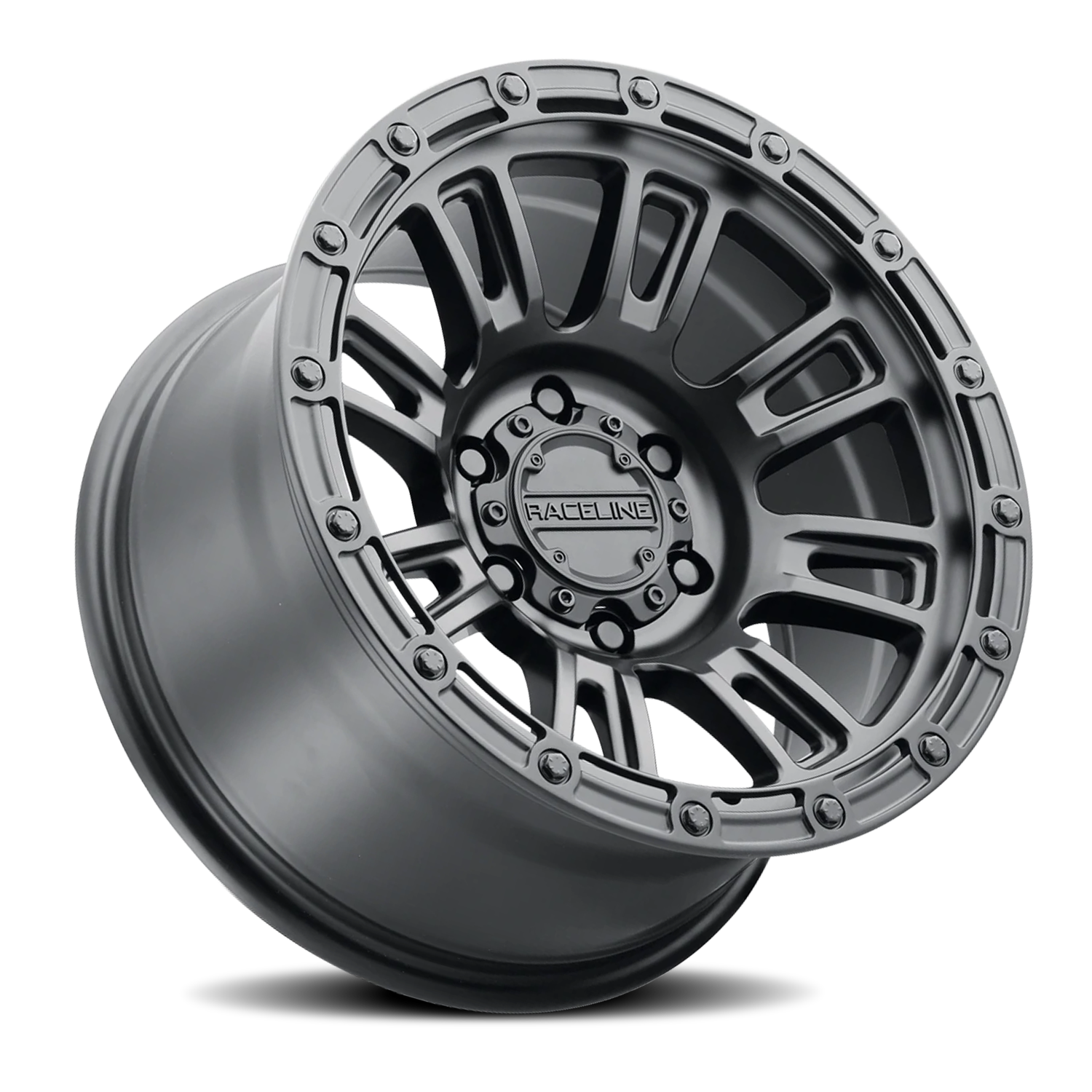 Aluminum Wheels 17x8 Compass 956B Satin Black Raceline Wheels