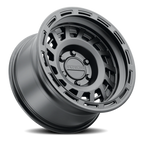 Aluminum Wheels 17x8.5 Halo 957B Satin Black Raceline Wheels