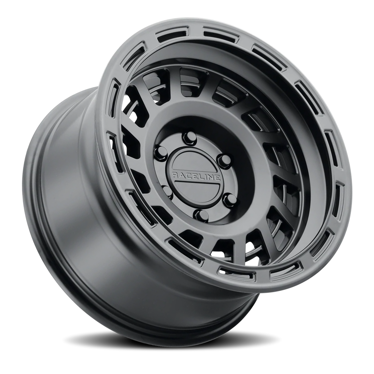 Aluminum Wheels 17x9 Halo 957B Satin Black Raceline Wheels