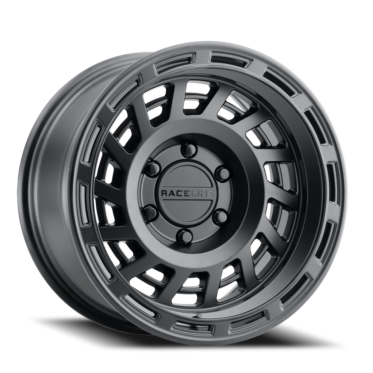 Aluminum Wheels 18x9 Halo 957B Satin Black Raceline Wheels