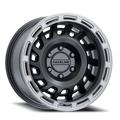 Aluminum Wheels 18x9 Halo 957BS Satin Black Silver Ring Raceline Wheels
