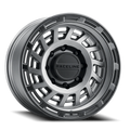 Aluminum Wheels 17x8.5 Halo 957GB Gunmetal Gray Black Ring Raceline Wheels