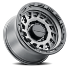 Aluminum Wheels 17x9 Halo 957GB Gunmetal Gray Black Ring Raceline Wheels