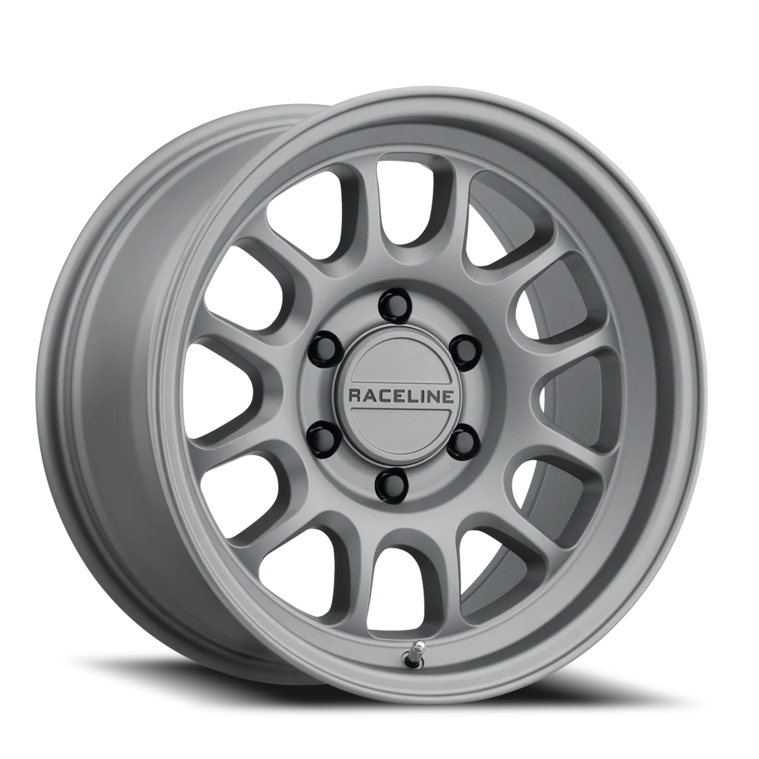Aluminum Wheels 18x9 Rogue 958T Titanium Gray Raceline Wheels