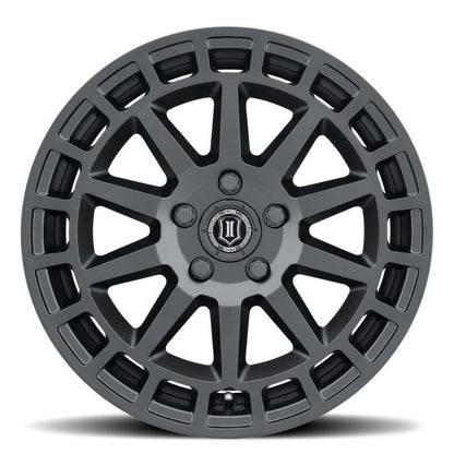 ICON Journey 17x8.5 5x108 38mm Offset 6in BS Satin Black Wheel-LTW Motorsports