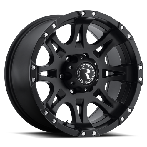 Aluminum Wheels 17x9 Raptor 981 Matte Black Raceline Wheels