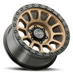 ICON Hulse 17x8.5 / 6x5.5 / 25mm / 5.75in BS Satin Bronze w/ Gloss Black Lip