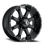 Aluminum Wheels 20x9 Assault 991B Satin Black Raceline Wheels
