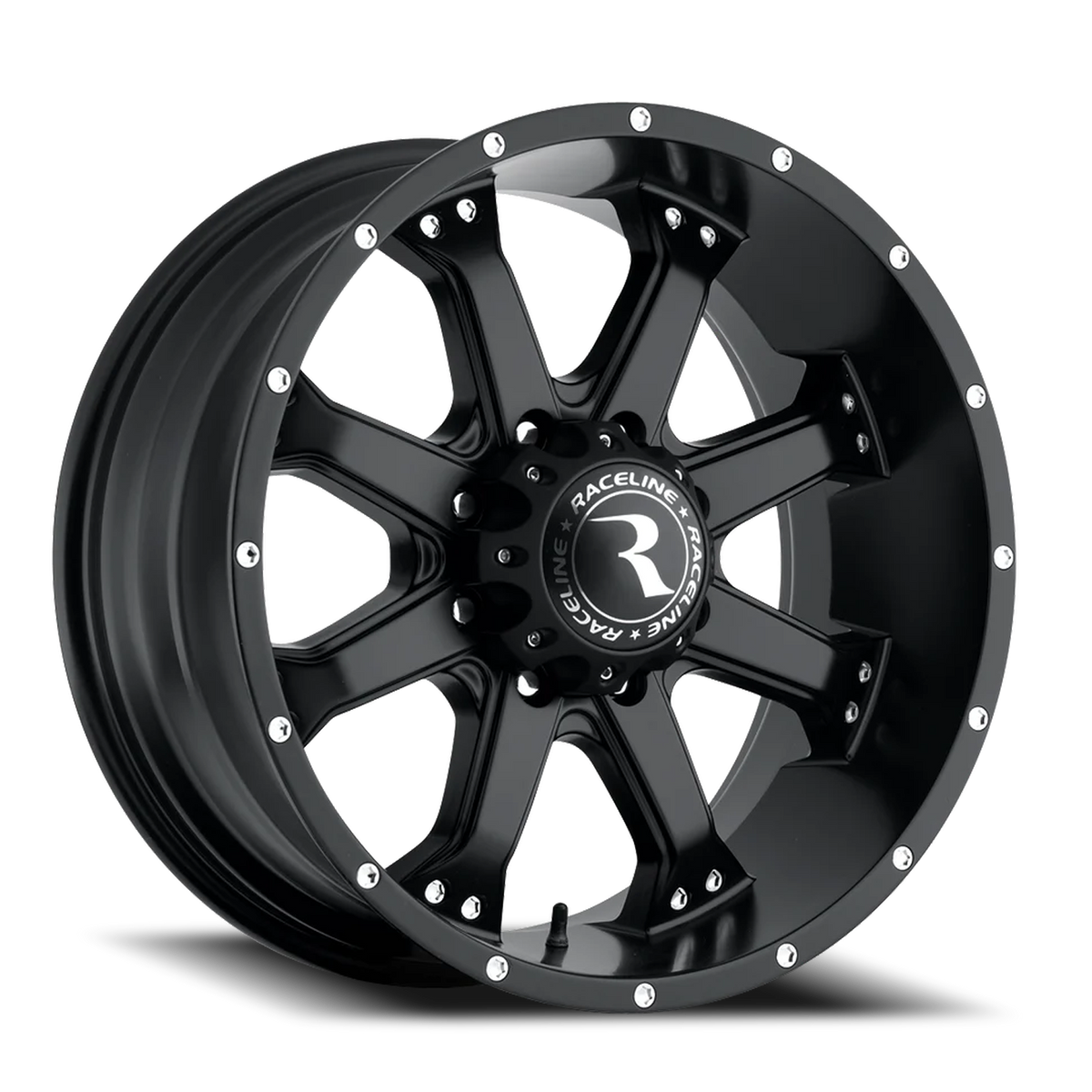 Aluminum Wheels 16x8 Assault 991B Satin Black Raceline Wheels