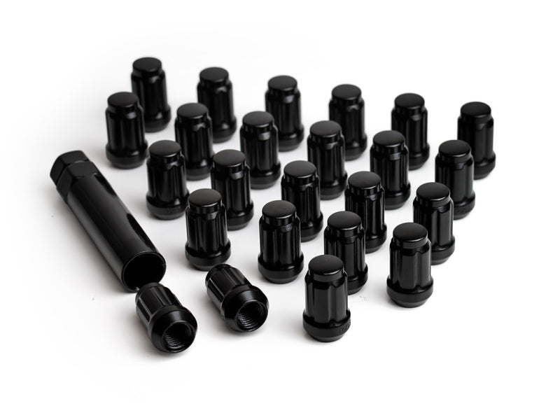 ICON Alloys Lug Nut Kit Black - 1/2in - 24 Lug Nuts w/ Key-LTW Motorsports