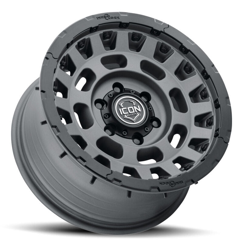 ICON Hammer Pro 17x8.5 / 6x5.5 / 0mm / 4.75in BS - Charcoal