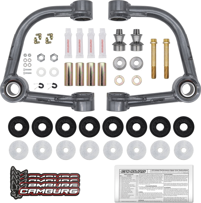 Camburg Toyota Tacoma Pre/4WD 05-23 / 4-Runner 03-23 / FJ 07-14 1.25in Uniball Upper Arms-LTW Motorsports