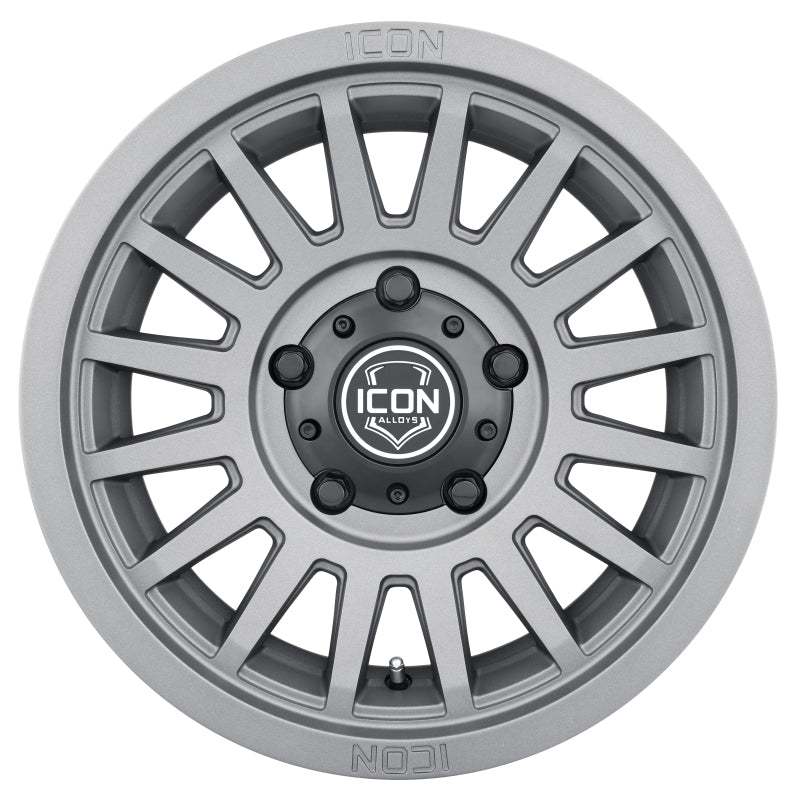 ICON Recon SLX 18x9 6x135 BP 6mm Offset 5.25in BS 87.1mm Hub Bore Charcoal Wheel-LTW Motorsports