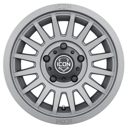 ICON Recon SLX 18x9 6x135 BP 6mm Offset 5.25in BS 87.1mm Hub Bore Charcoal Wheel-LTW Motorsports
