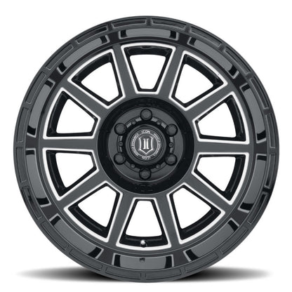 ICON Recoil 20x10 6x135 -24mm Offset 4.5in BS Gloss Black Milled Spokes Wheel-LTW Motorsports
