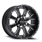 Aluminum Wheels 14x7 Mamba UTV A77 Satin Black Machined Spokes Raceline Wheels