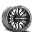 Aluminum Wheels 15x7 Ryno Beadlock UTV A91G Matte Dark Gunmetal Grey Raceline Wheels